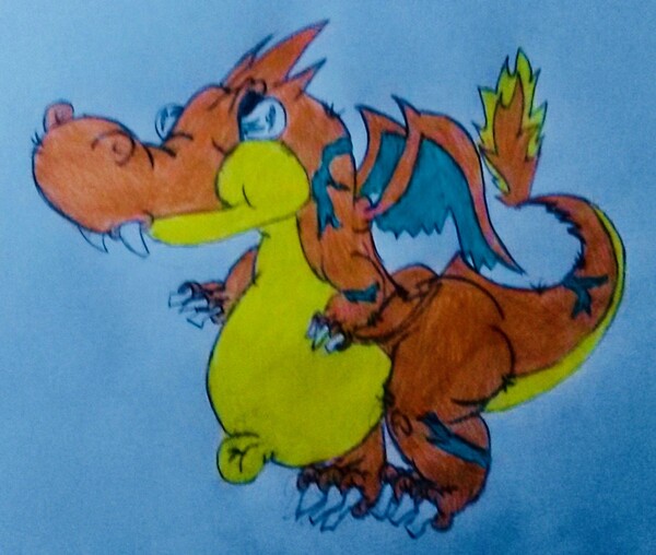 Mega Charizard Y(colored) by Tigerlilylucky -- Fur Affinity [dot] net