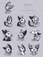 Commission Telegram Stickers Asriel the DAD 0