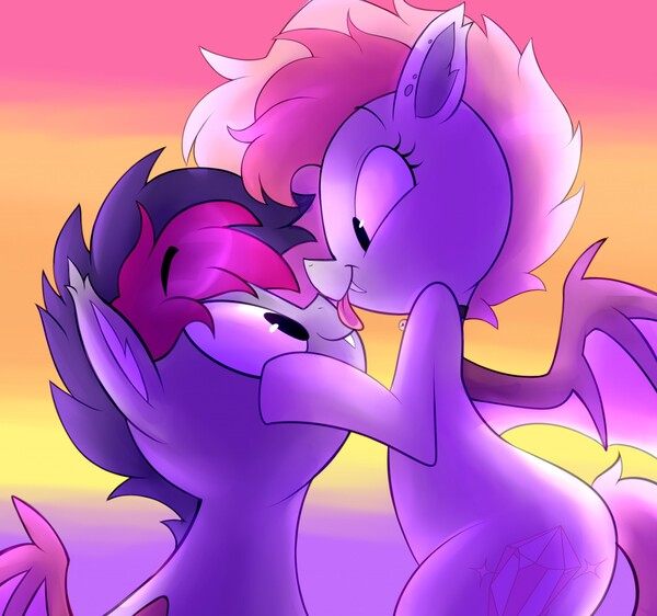 Pony Furry Kiss Stock Illustration 1303739515