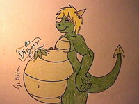 Digesting Bugs Bunny. [Doodle]