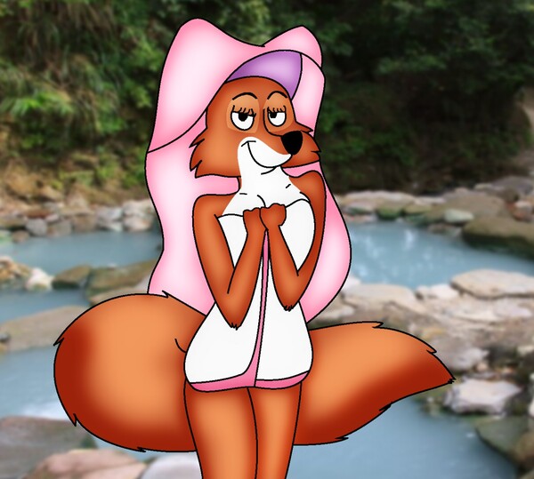 Maid Marian at the Hot Springs by CartoonAnthroTales -- Fur