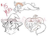 $10 ychs halloween themed