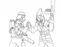 Inktober 2018 18 - Comrades in arms