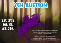 [ YCH AUCTION ] Unicorn rider CLOSED
