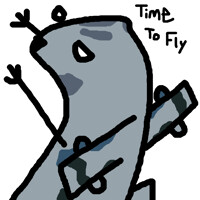 {Free} Time To Fly [crude doodle]