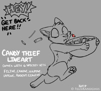 [Patreon] Candy Thief Lineart