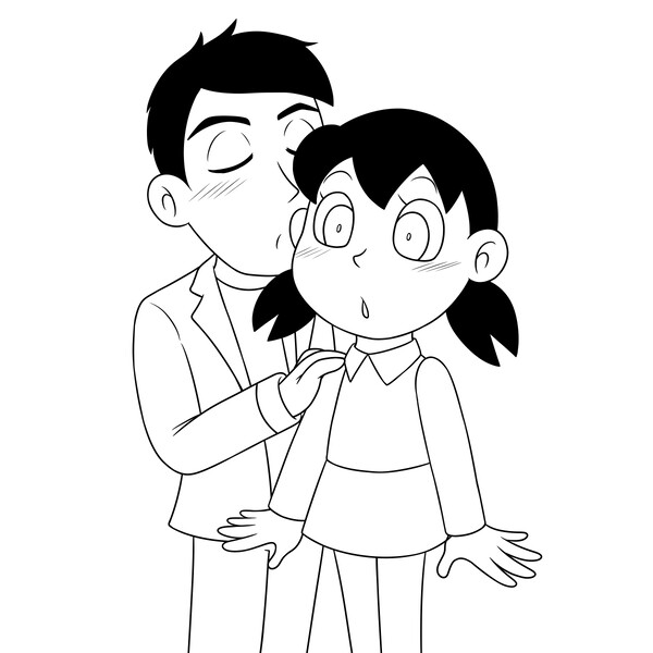 nobita and shizuka drawing｜TikTok Search