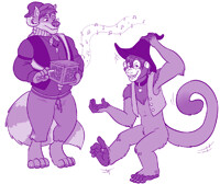 Dancing Monkey! - Comm. by -hornbuckle-