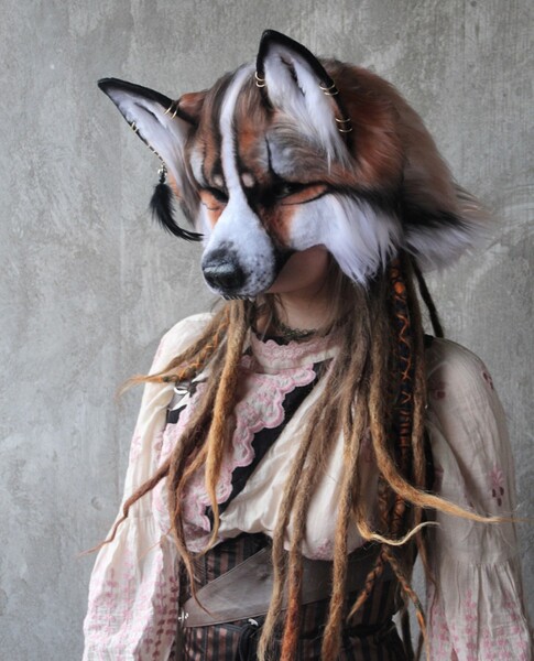Wolf Dog Therian Mask 