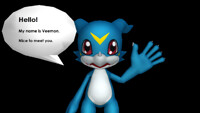 Veemon Says Hi to You