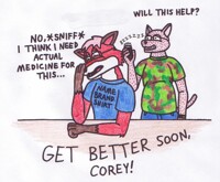 Get better soon, Corey