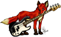 Fox with a Bass