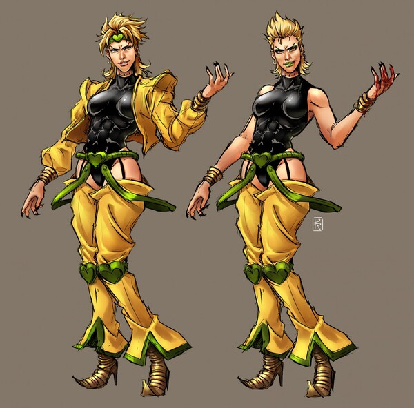 Fanart Dio Brando by oatmeal_kasha -- Fur Affinity [dot] net