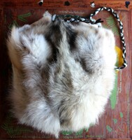 BIG Wolf Fur Shoulder Bag