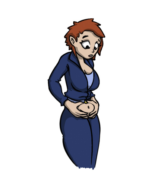 Pregnant belly expansion anime