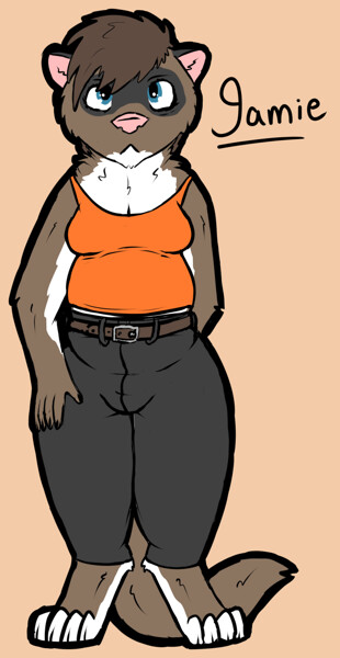 Jamie the Ferret by SketchyGenet -- Fur Affinity [dot] net