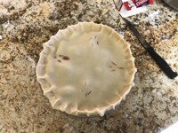 Making pie for thanksgiving 2