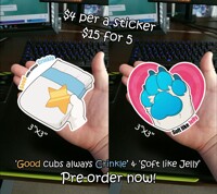 2 More sticker designs available!