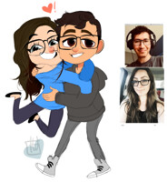 chibi cute couple commission