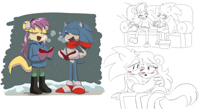 SONIC X - Sonic and Amy Remake by kamira-exe -- Fur Affinity [dot] net