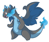 Shiny Mega Charizard Y by WillowSeeker -- Fur Affinity [dot] net