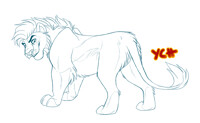 Fluffy butt lion - YCH - Closed!