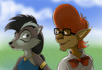 Lupe and Reggie Moonshroud (CyberCatmia)