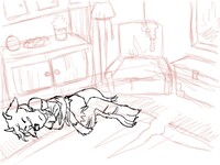 abandoned place - sketch.