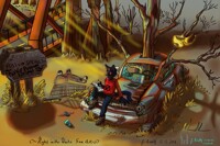 NITW - Mae on a Car