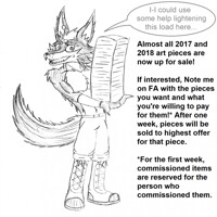 Selling Original Sketches of All 2017/2018 Art!
