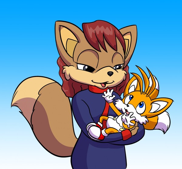 Sonic Cradling Baby Tails