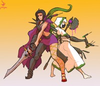 Sanguine Reveller & Pox (commission)