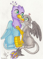 Cute Pair of Gryphs