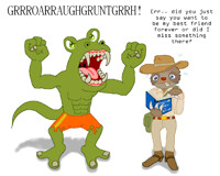 Samuel and a monster