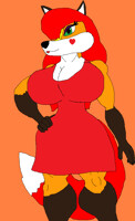 The Vixen in Red