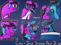(Commission) Cass + Jack Sticker Pack 2