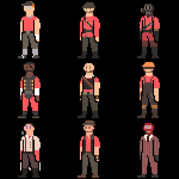 2015: The Year of Pixel Dailies  Pixel art games, Team fortress 2, Team  fortress