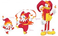 Fire clown