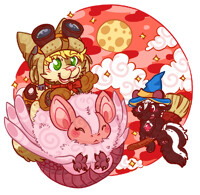 Spooky Couple (By Cheddarpup)
