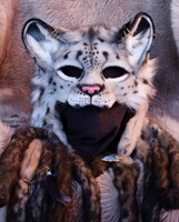 Charcoal Coloration Wolf Mask (HANDMADE) by FoxxyFurends -- Fur Affinity  [dot] net