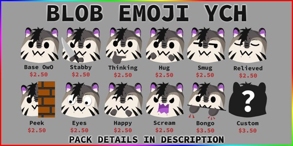 cursed emojis ych by ohViola -- Fur Affinity [dot] net