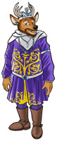 Banner art, Deer Royalty