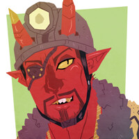Yakuza Tiefling token