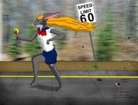 Cyas no Sailor Moon:  It's hard to run in a miniskirt