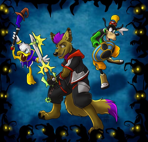 Charos and his Aubade Keyblade by CharosX Fur Affinity dot net