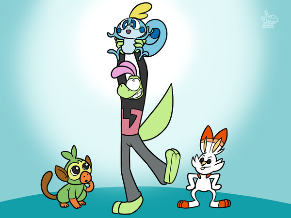 Gen 5 Starters Redesign [Colored] by stranillafennebi -- Fur Affinity [dot]  net