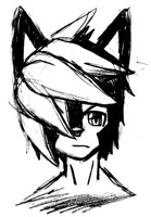 Night Sketch 2- Myth(Wolf) Bust (FAILED)