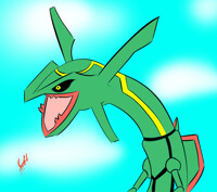 Rayquaza! The Sky Dragon!