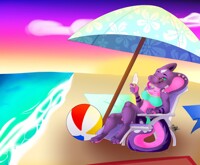 Rubysoho Liatris on the Beach