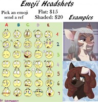 Emoji Headshot Commissions - OPEN